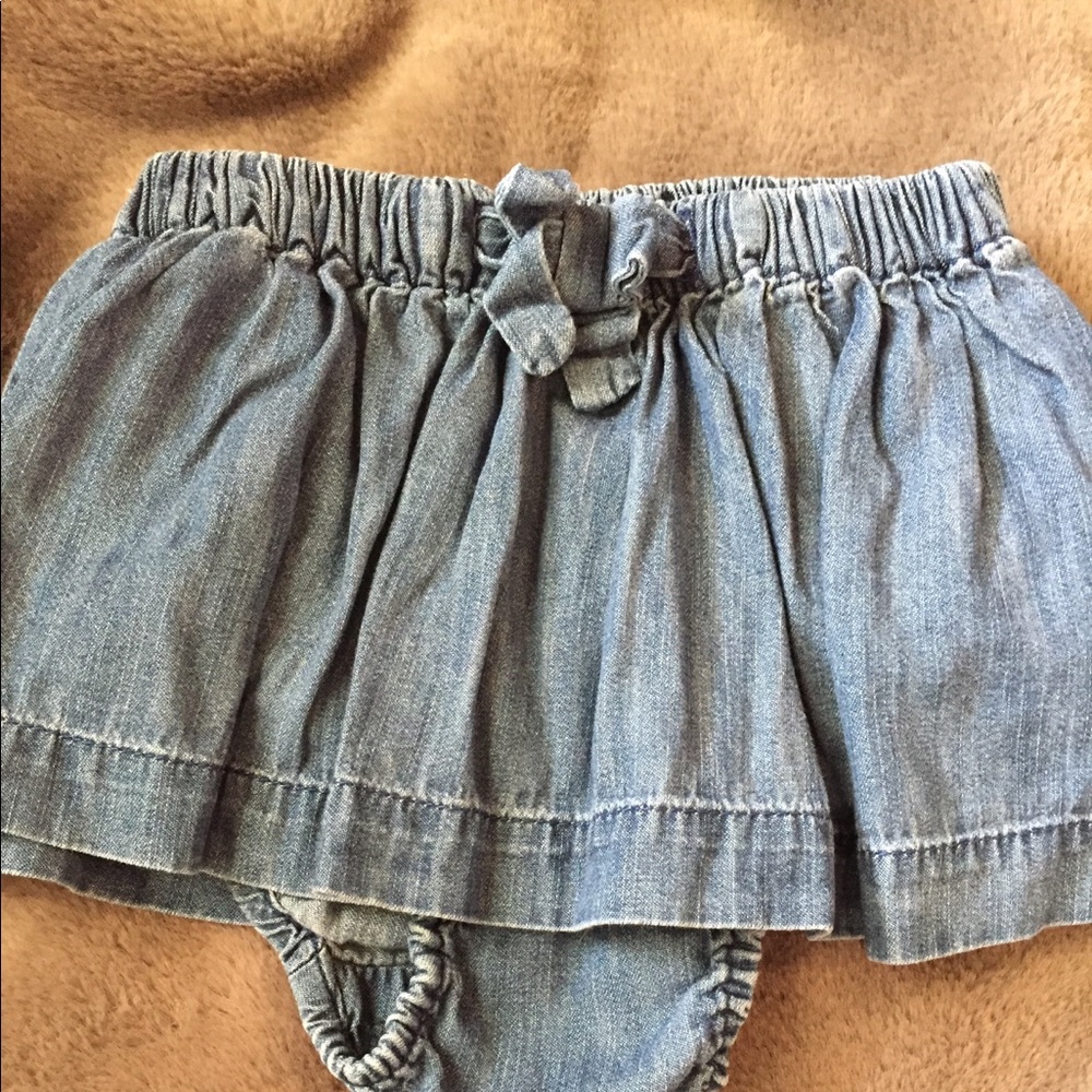 Baby chambray skirt